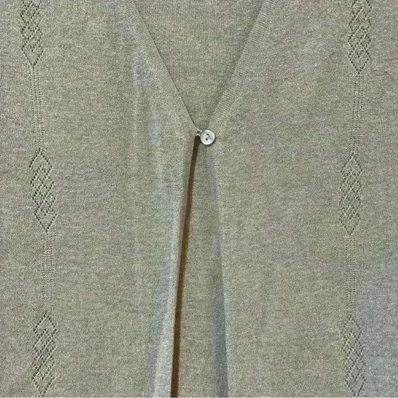 Jaclyn Smith Sweater Womens Medium Beige Gold Long Sleeve Sweatshirt 74% Silk - Picture 2 of 11